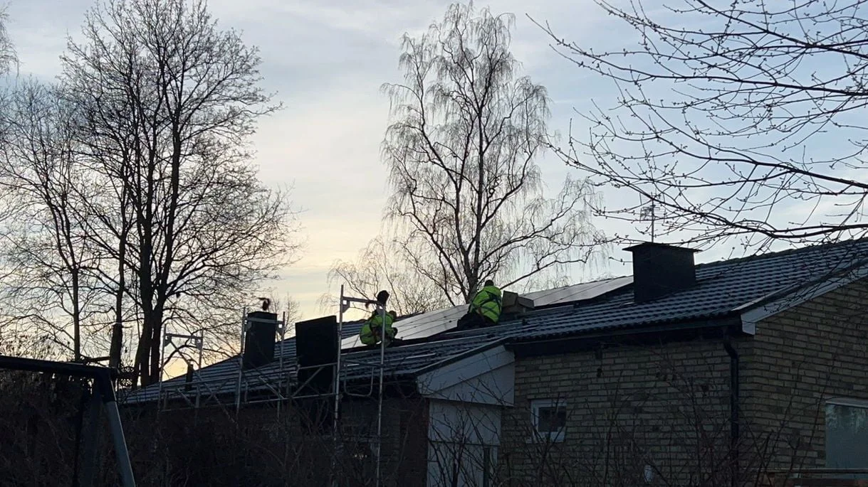 12,3 kW solcellsanläggning i Täby